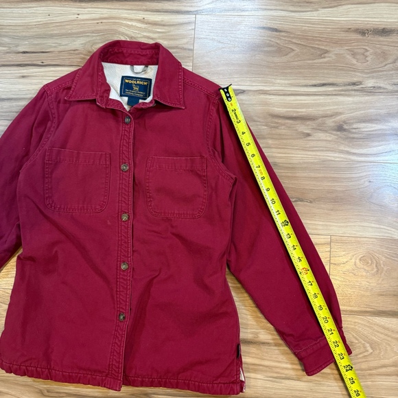 Woolrich Women’s S Fleece Lined Field Jacket Red - Picture 7 of 9